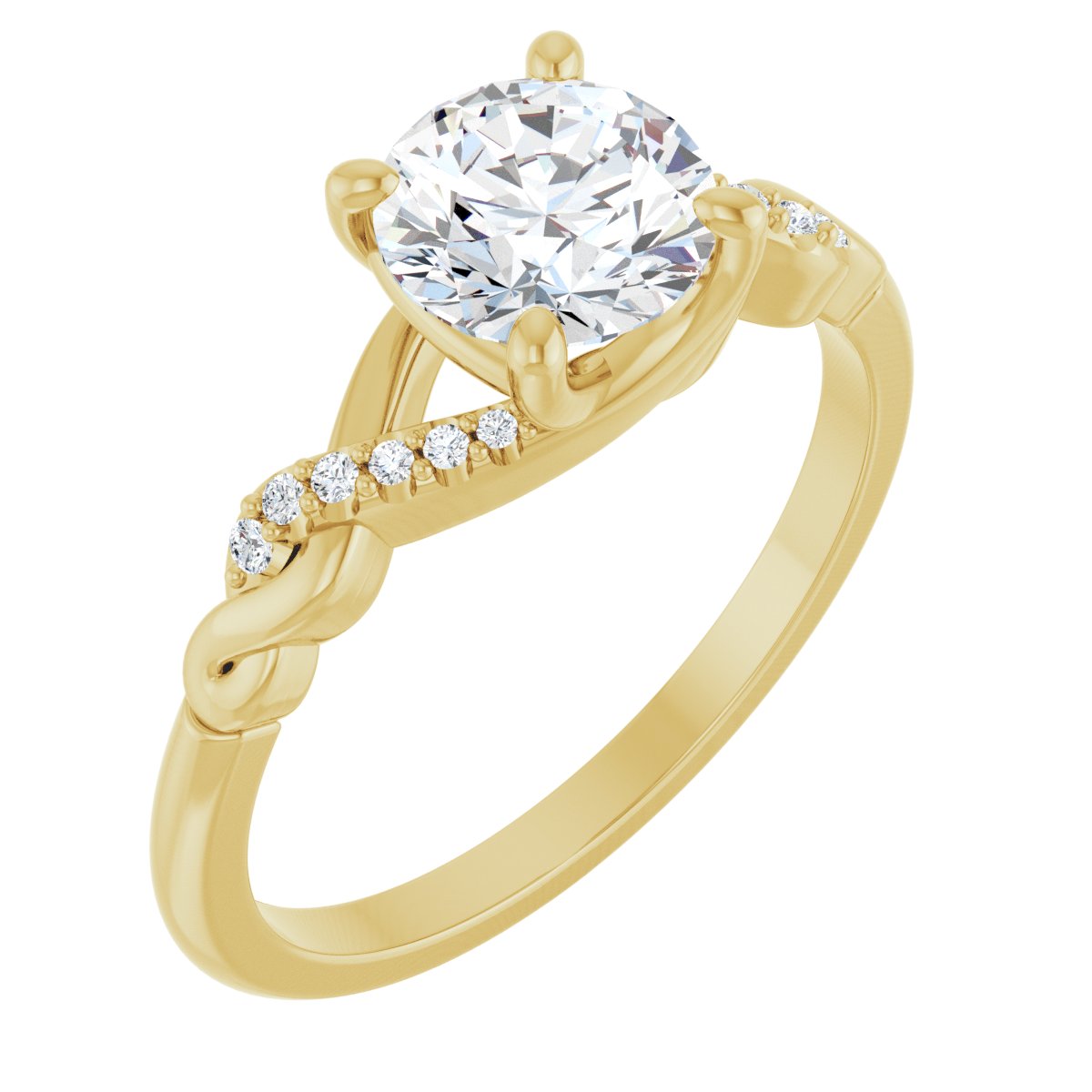 Accented Engagement Ring