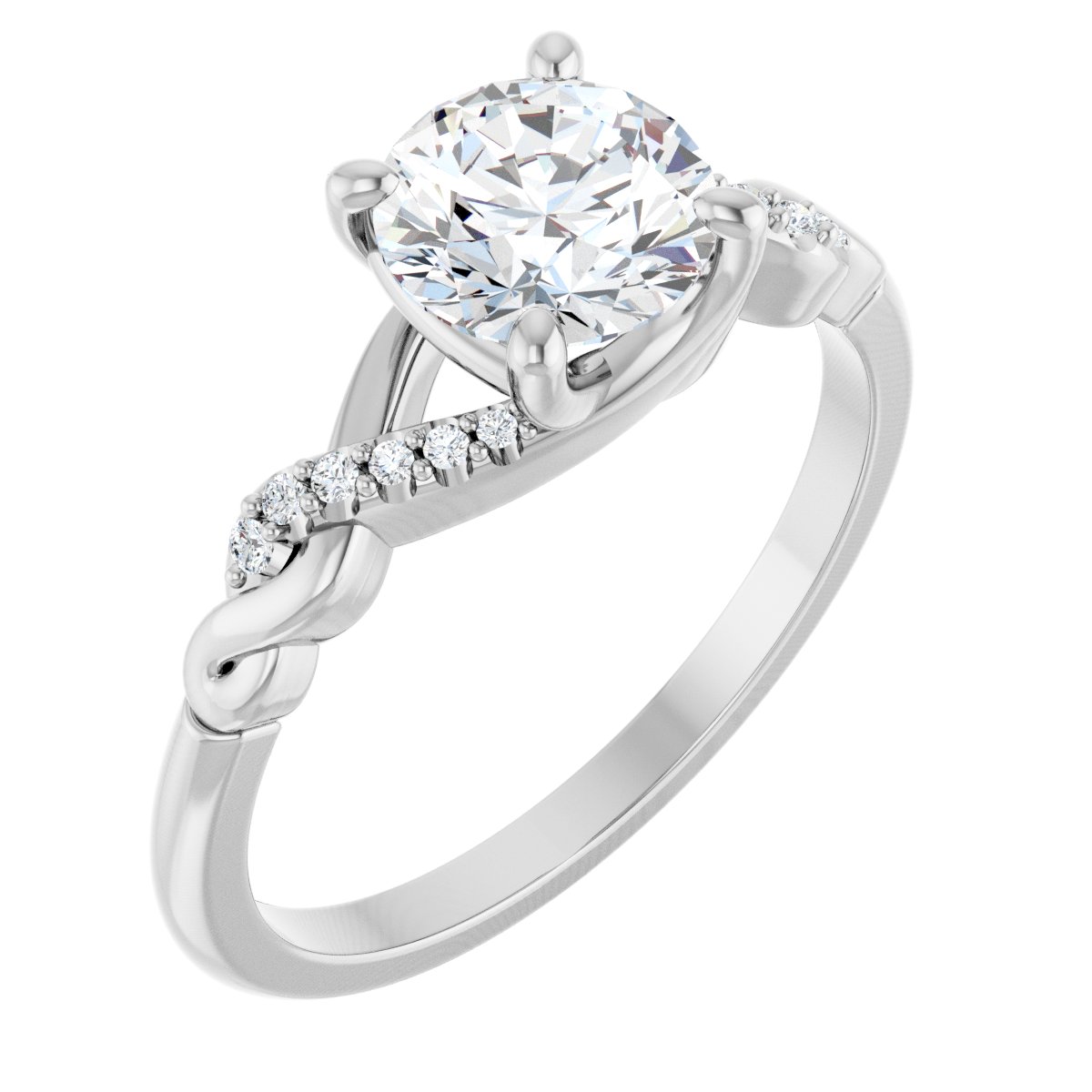 Accented Engagement Ring