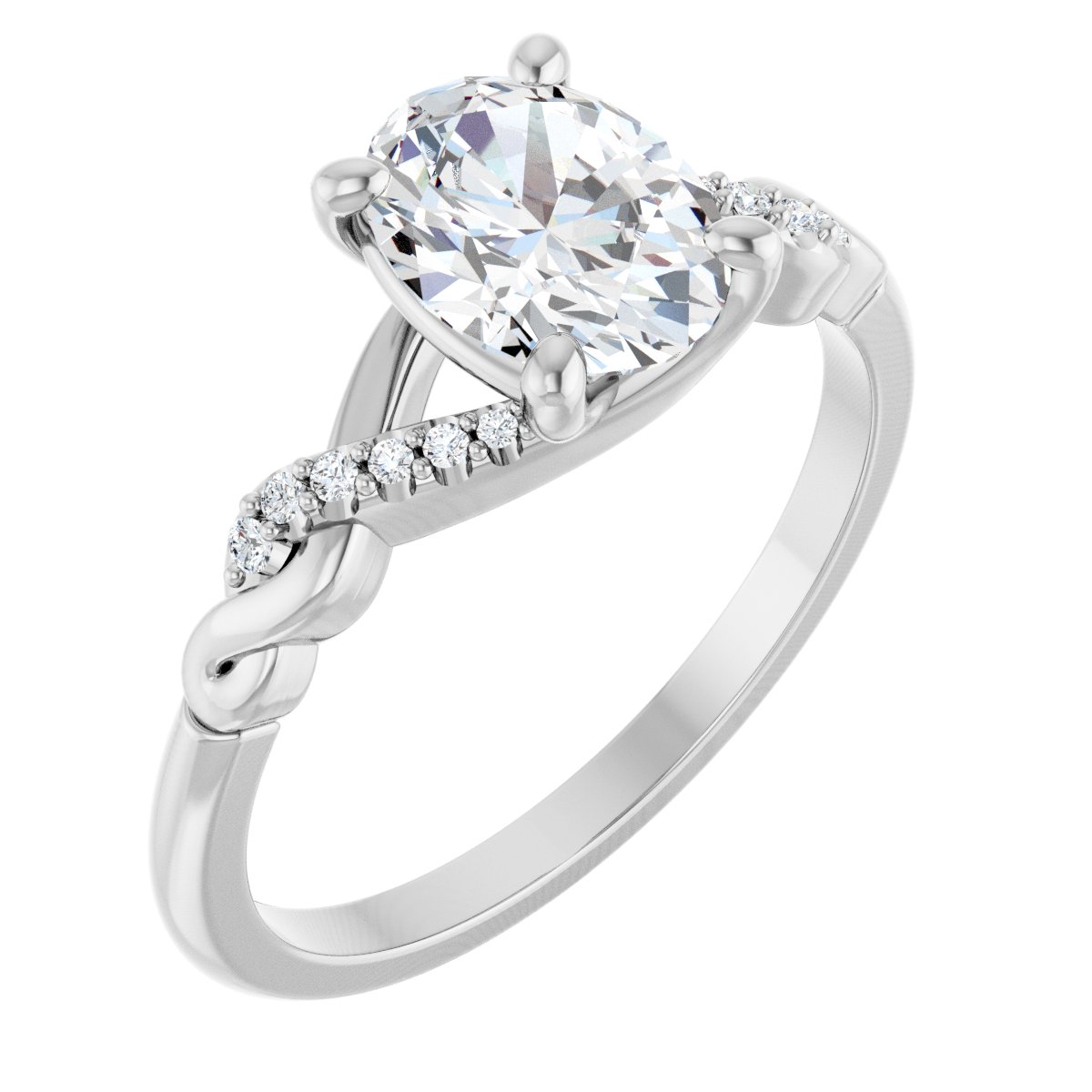 Accented Engagement Ring
