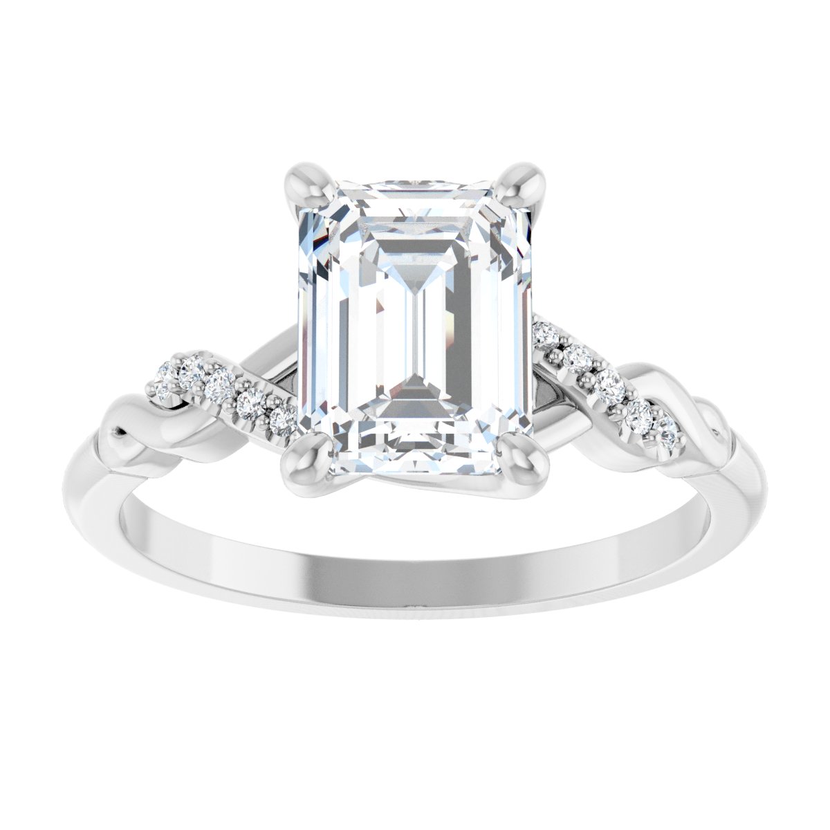 Accented Engagement Ring