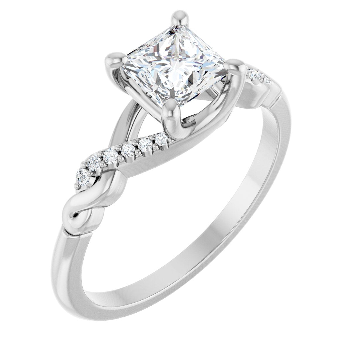 Accented Engagement Ring