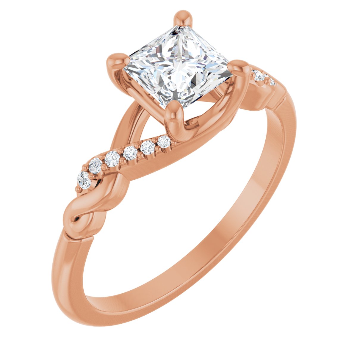 Accented Engagement Ring