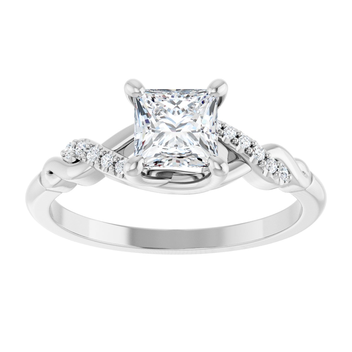 Accented Engagement Ring