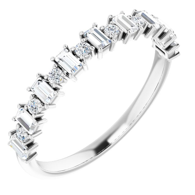 Anniversary Band  - Straight Baguette