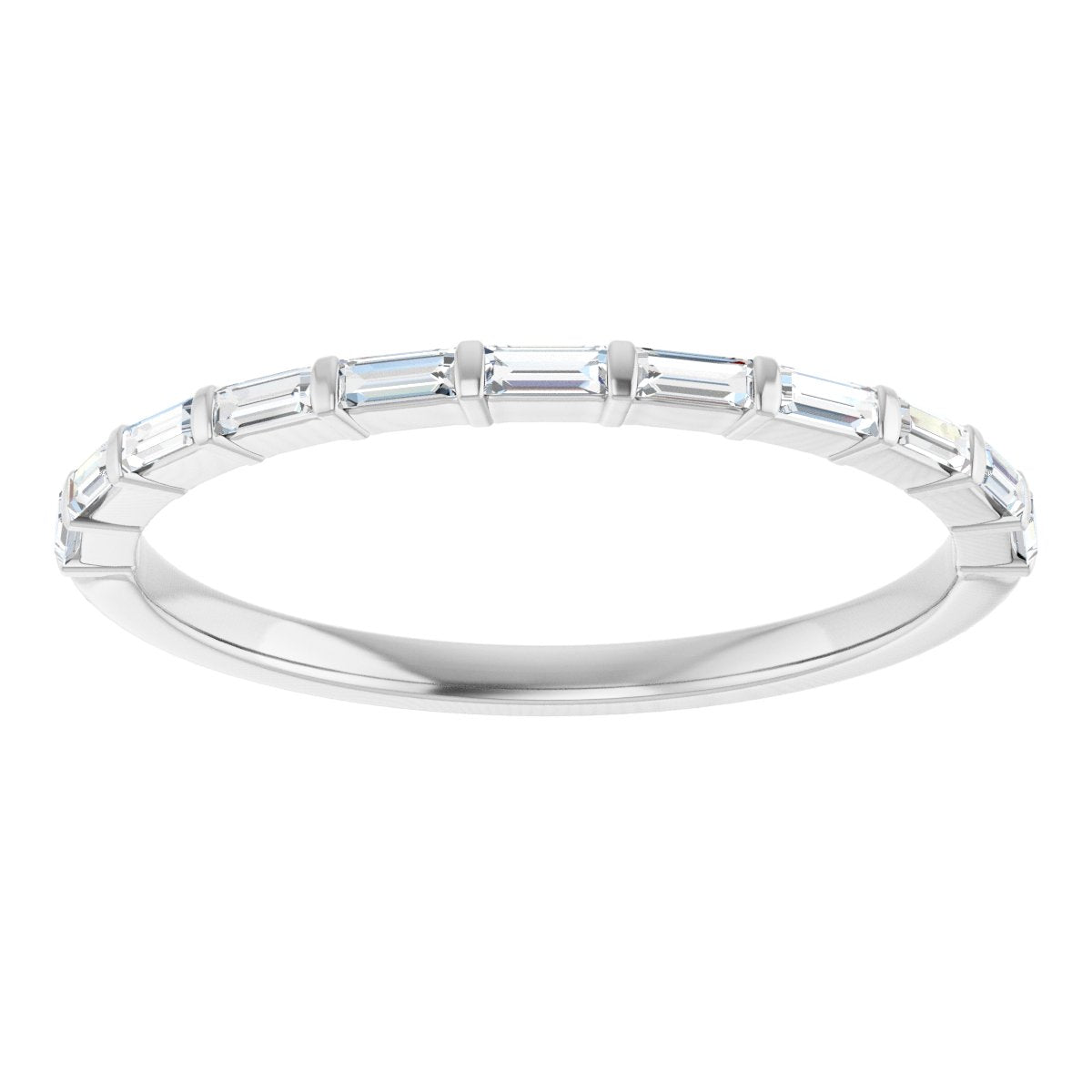 Anniversary Band  - Straight Baguette