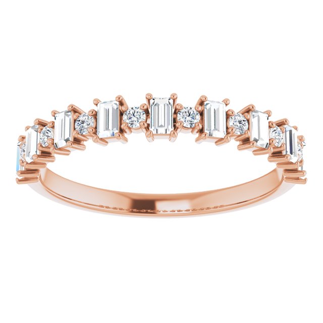 Anniversary Band  - Straight Baguette