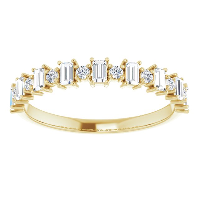 Anniversary Band  - Straight Baguette