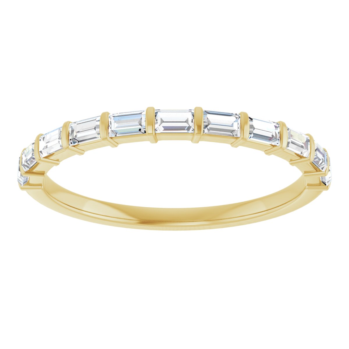 Anniversary Band  - Straight Baguette