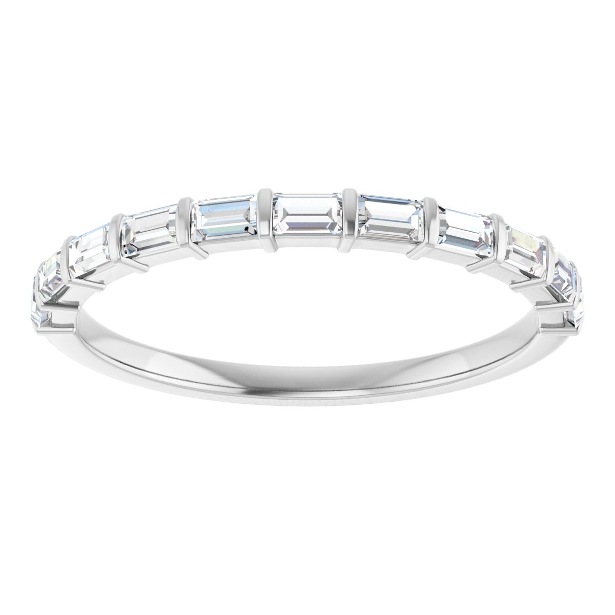 Anniversary Band  - Straight Baguette