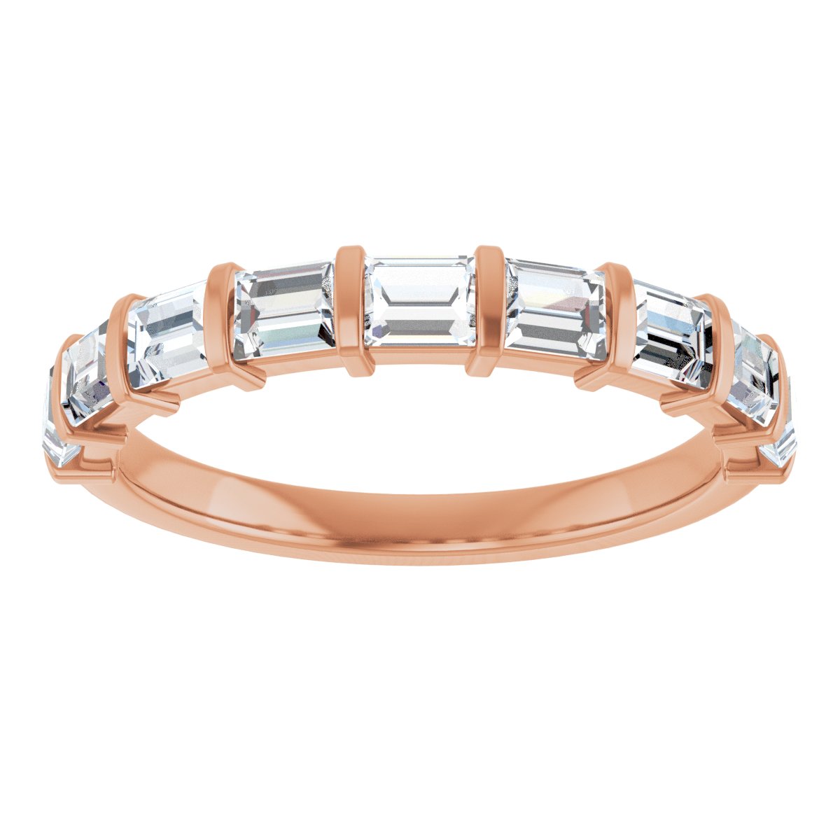 Anniversary Band  - Straight Baguette