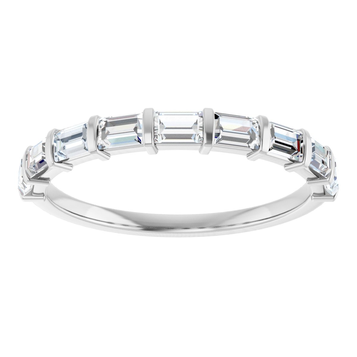 Anniversary Band  - Straight Baguette