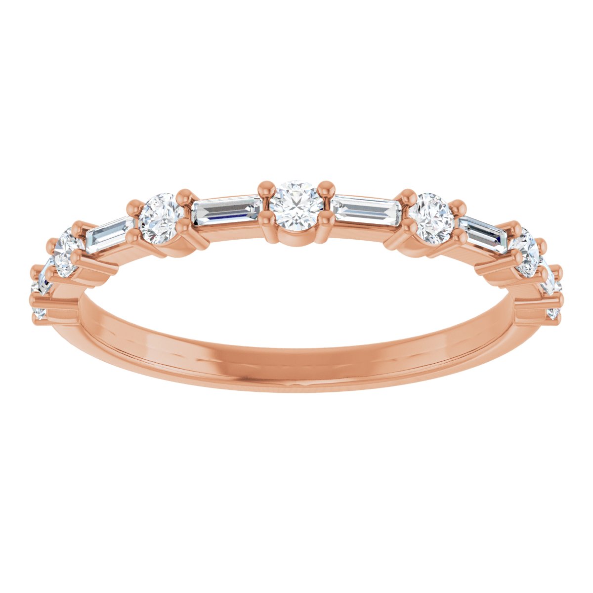 Anniversary Band  - Straight Baguette