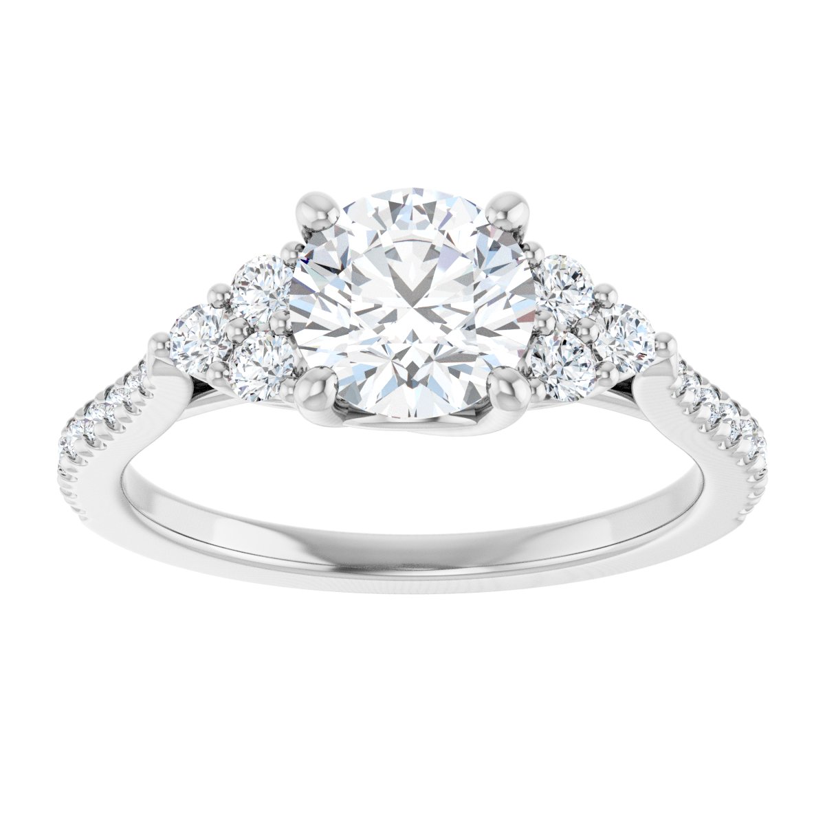 Accented Engagement Ring