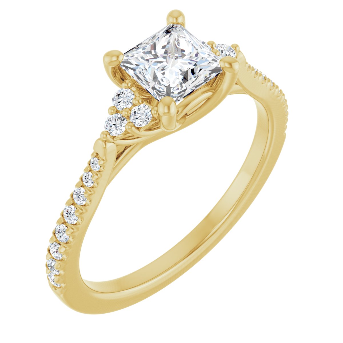Accented Engagement Ring
