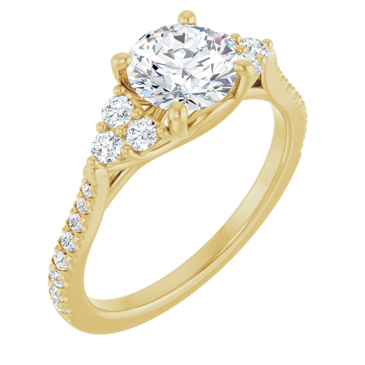 Accented Engagement Ring