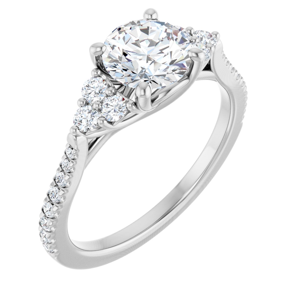 Accented Engagement Ring