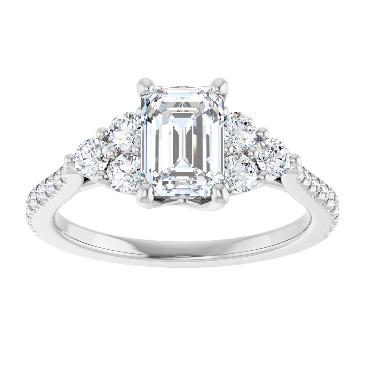 Accented Engagement Ring