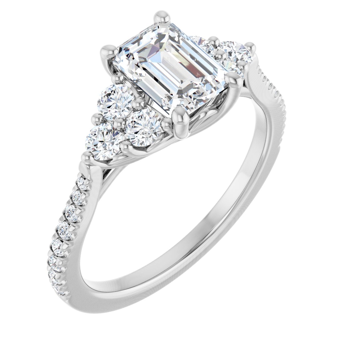 Accented Engagement Ring