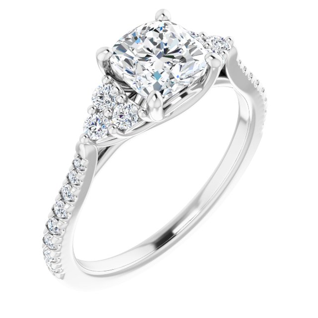 Accented Engagement Ring