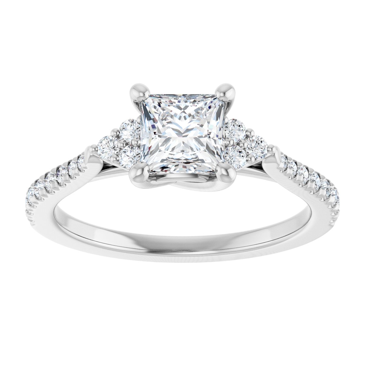 Accented Engagement Ring