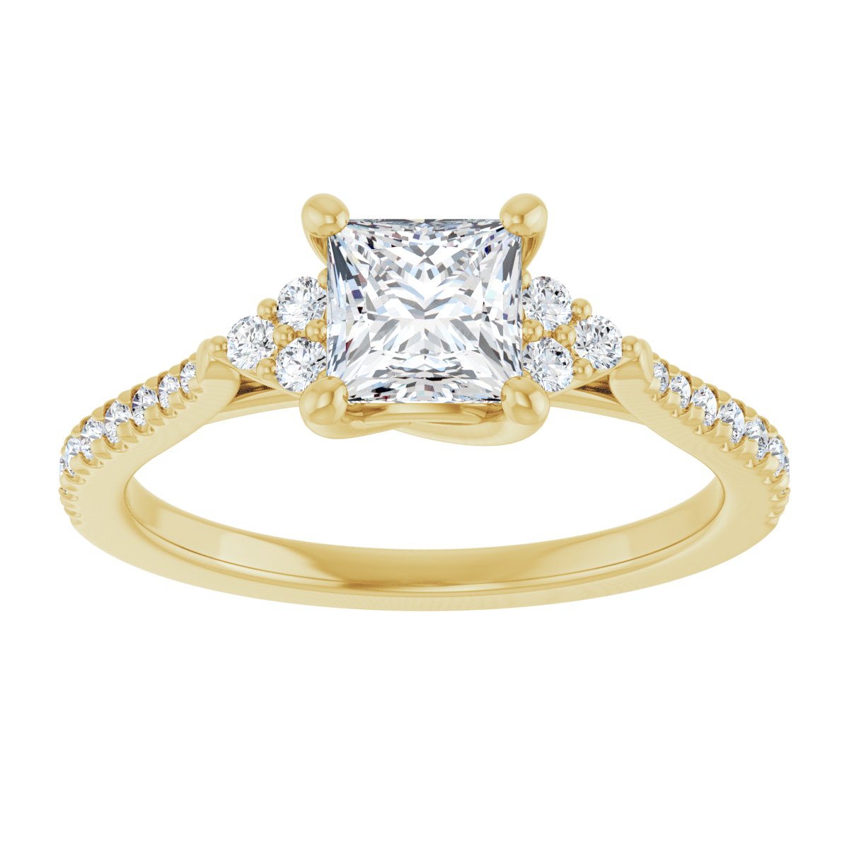 Accented Engagement Ring