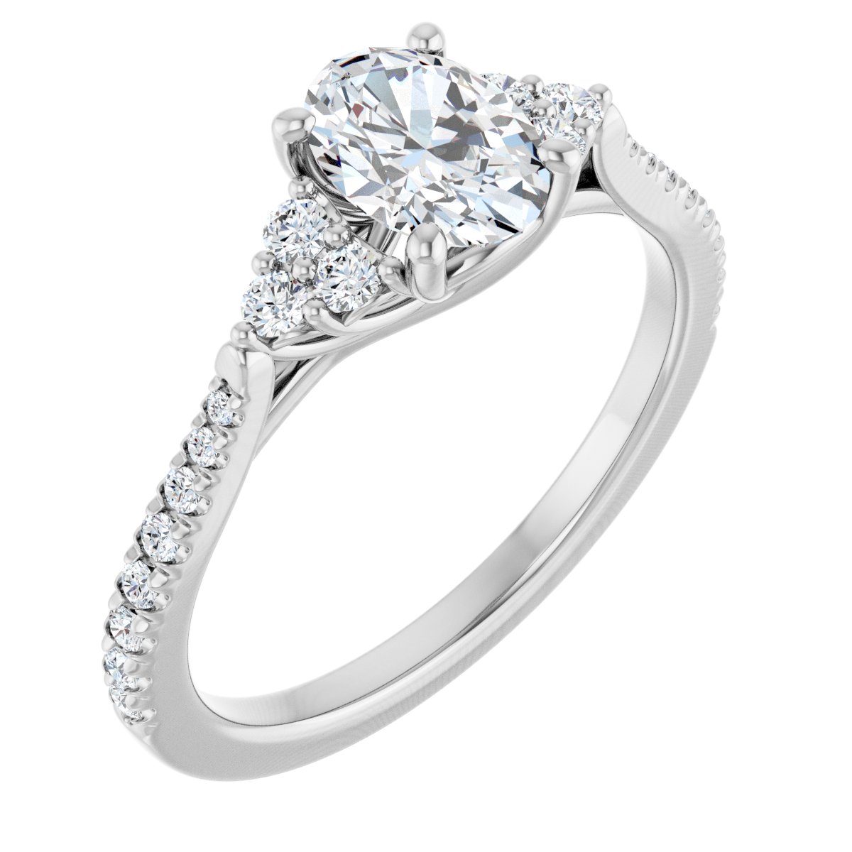 Accented Engagement Ring