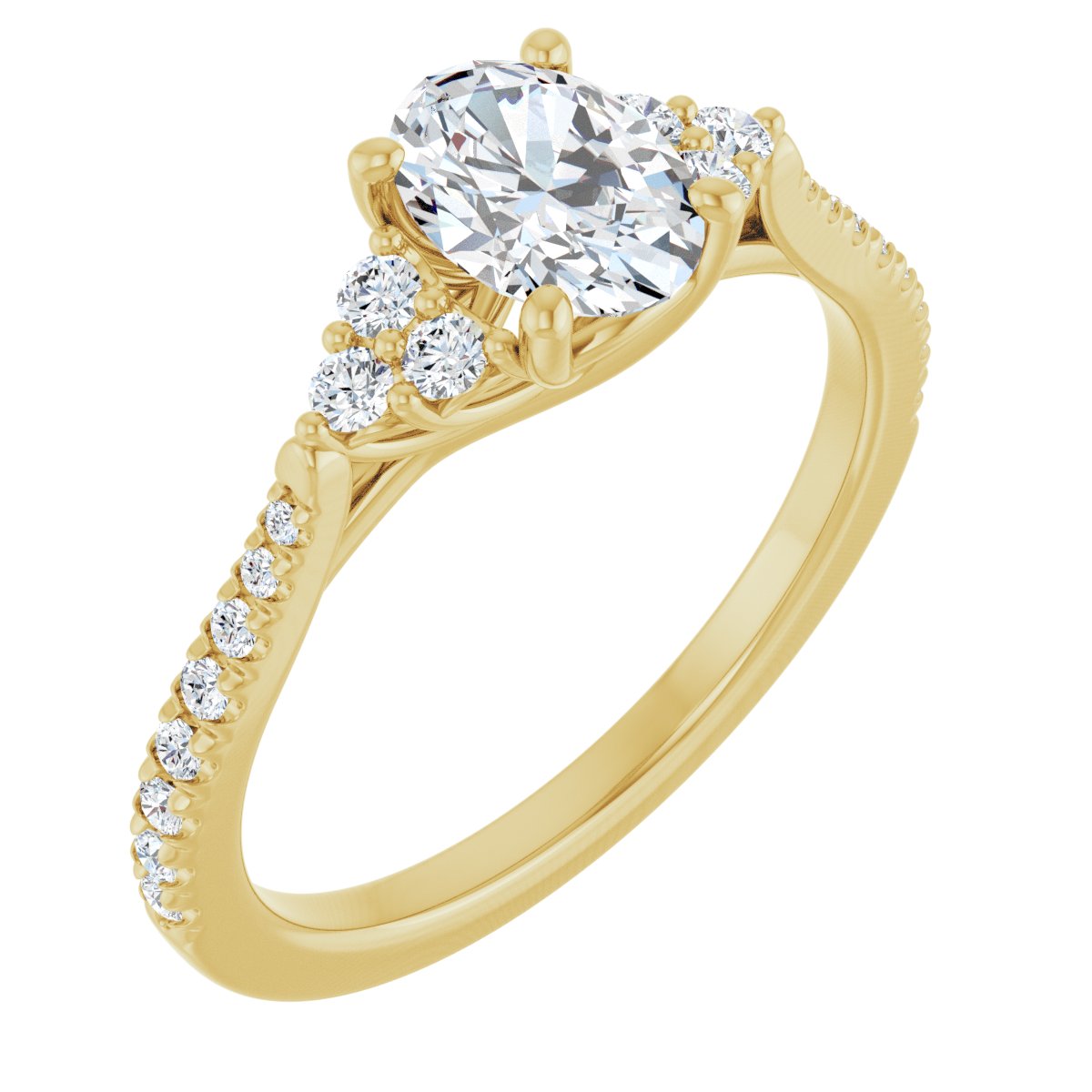 Accented Engagement Ring