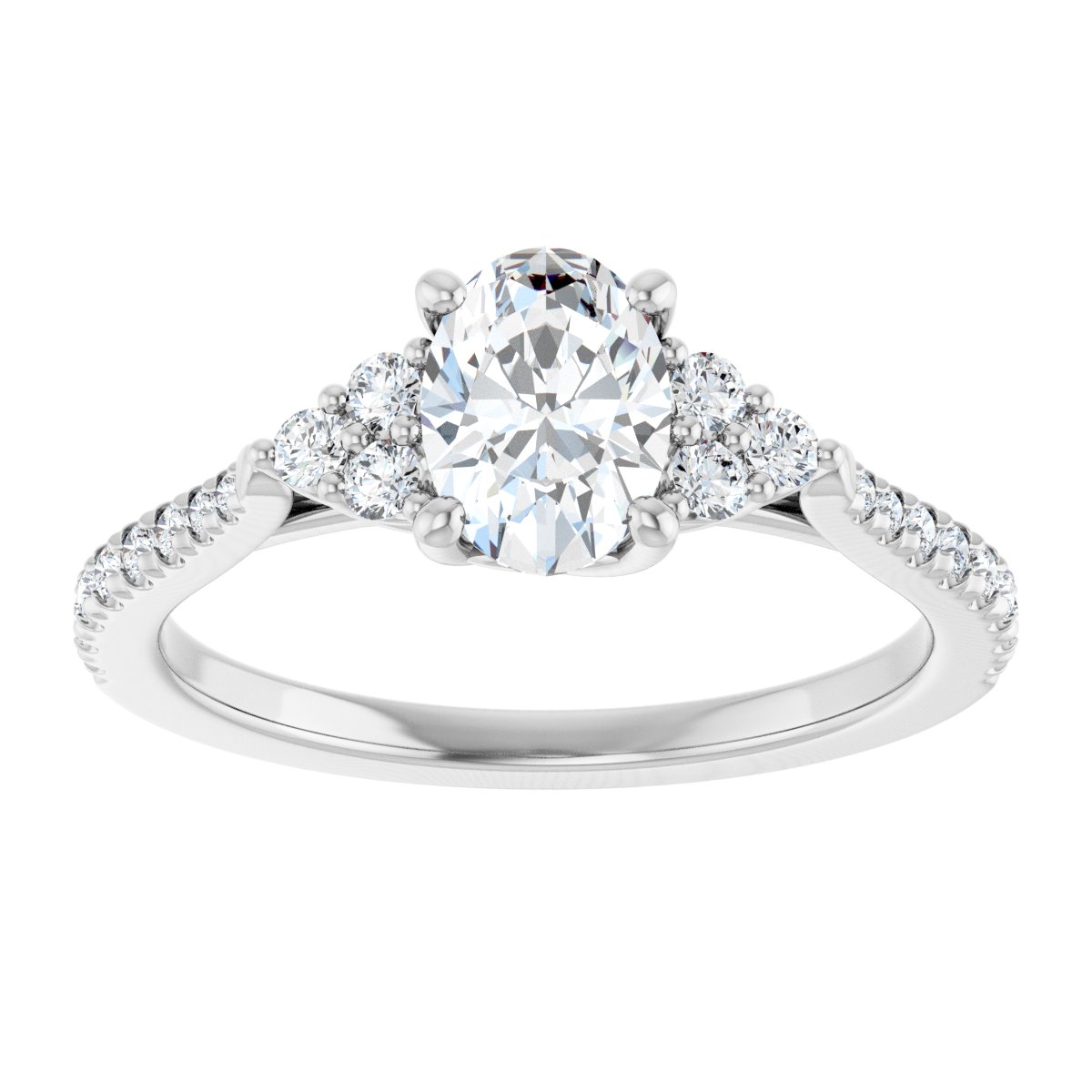 Accented Engagement Ring