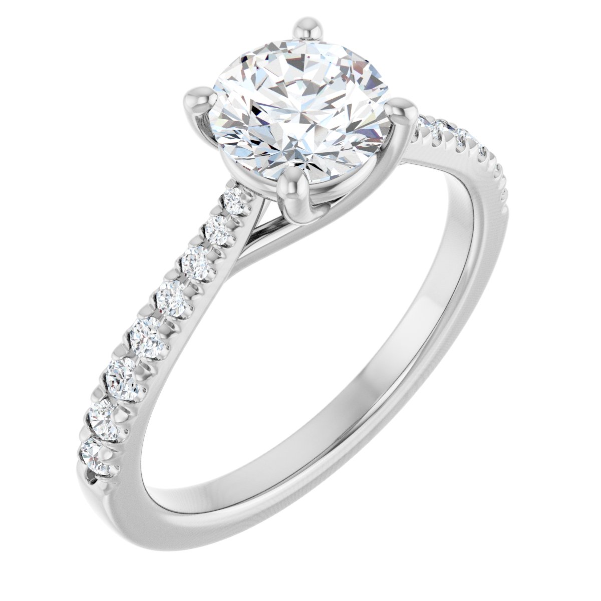 Accented Engagement Ring