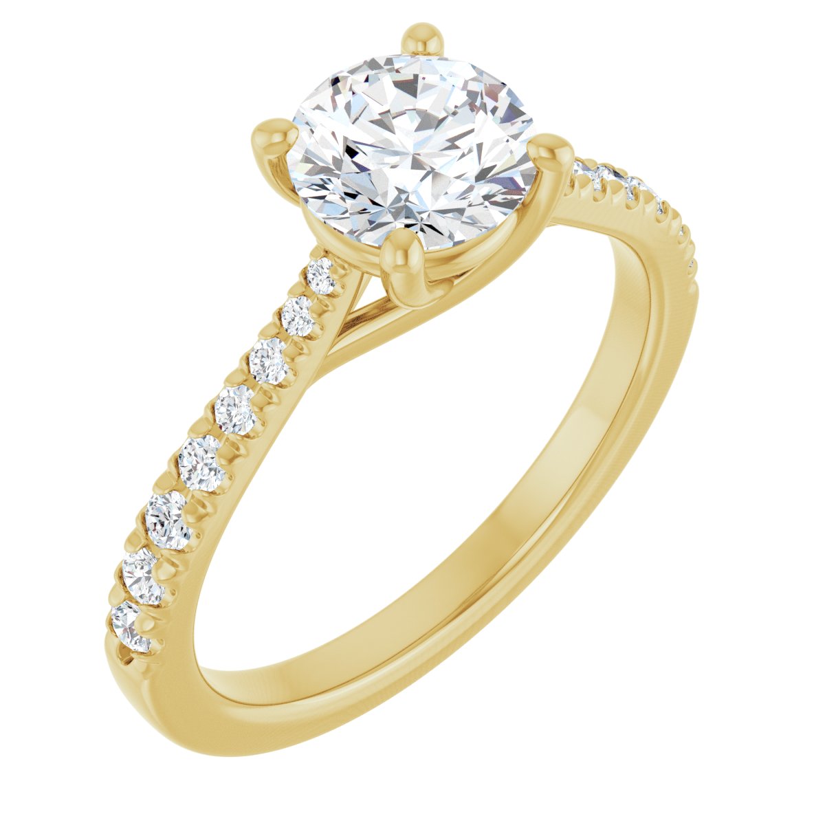 Accented Engagement Ring