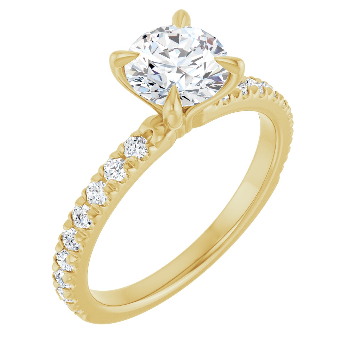 Accented Engagement Ring