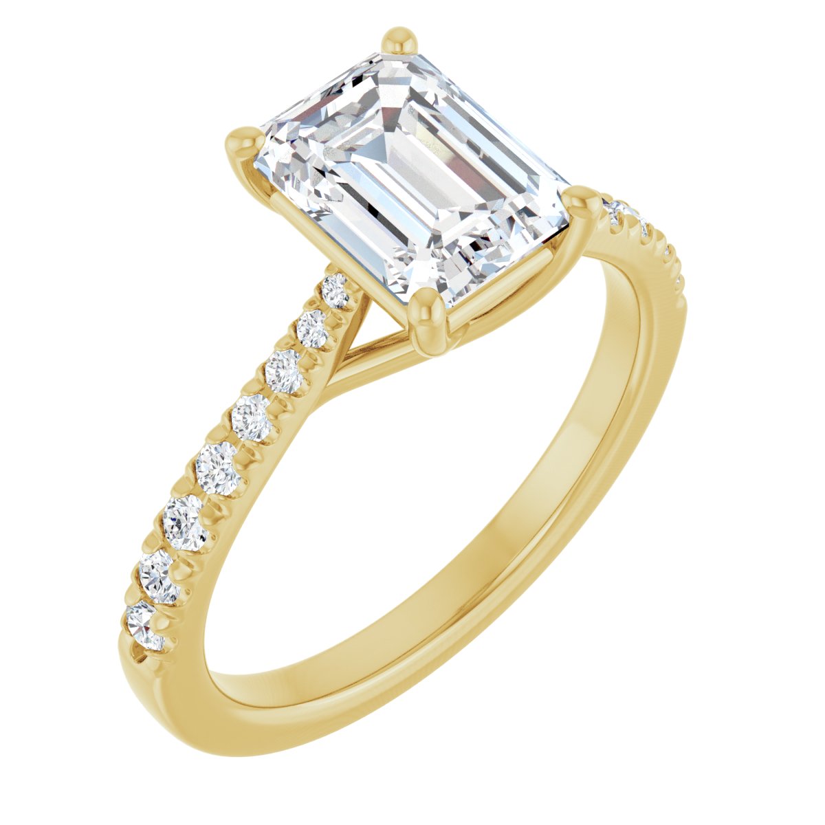 Accented Engagement Ring