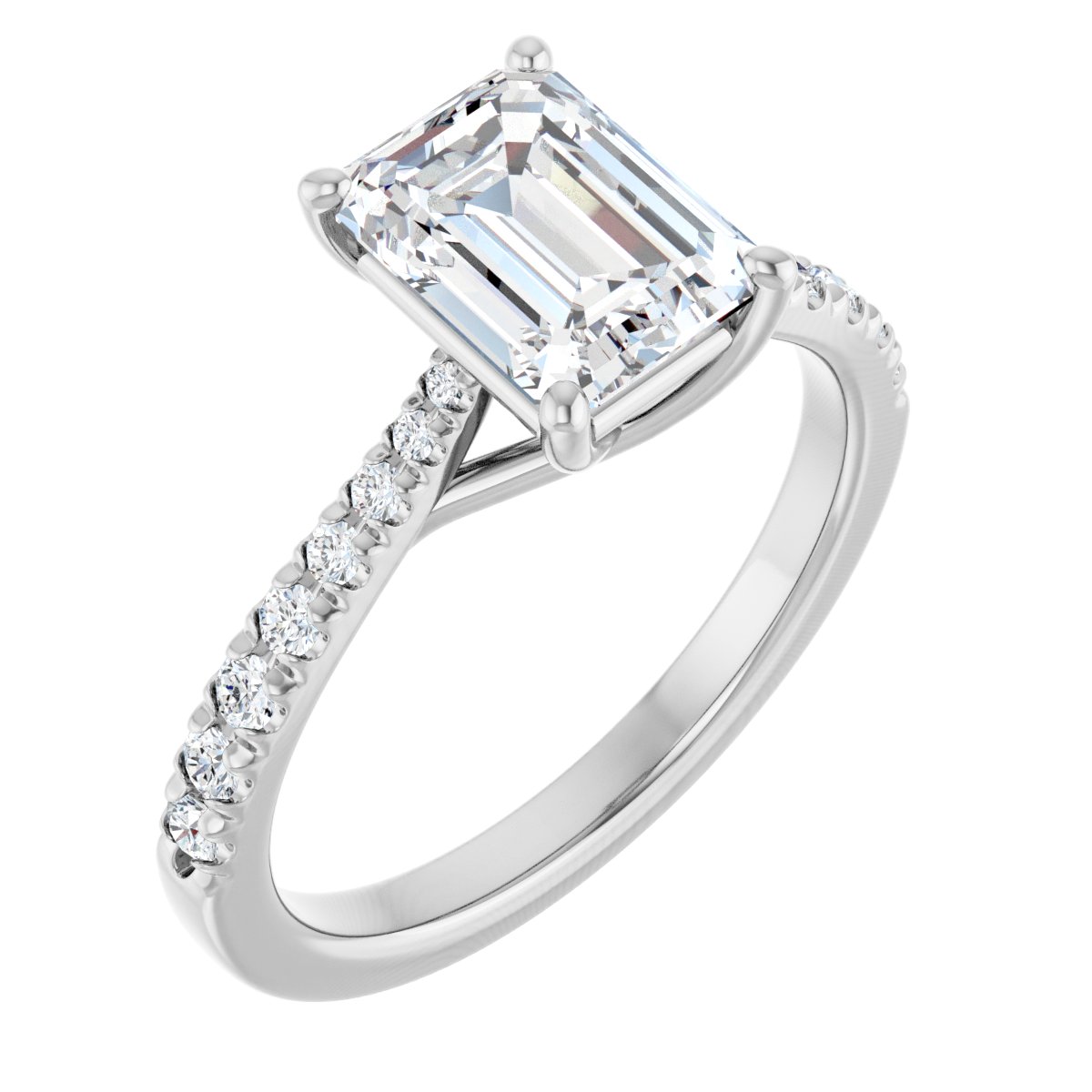 Accented Engagement Ring
