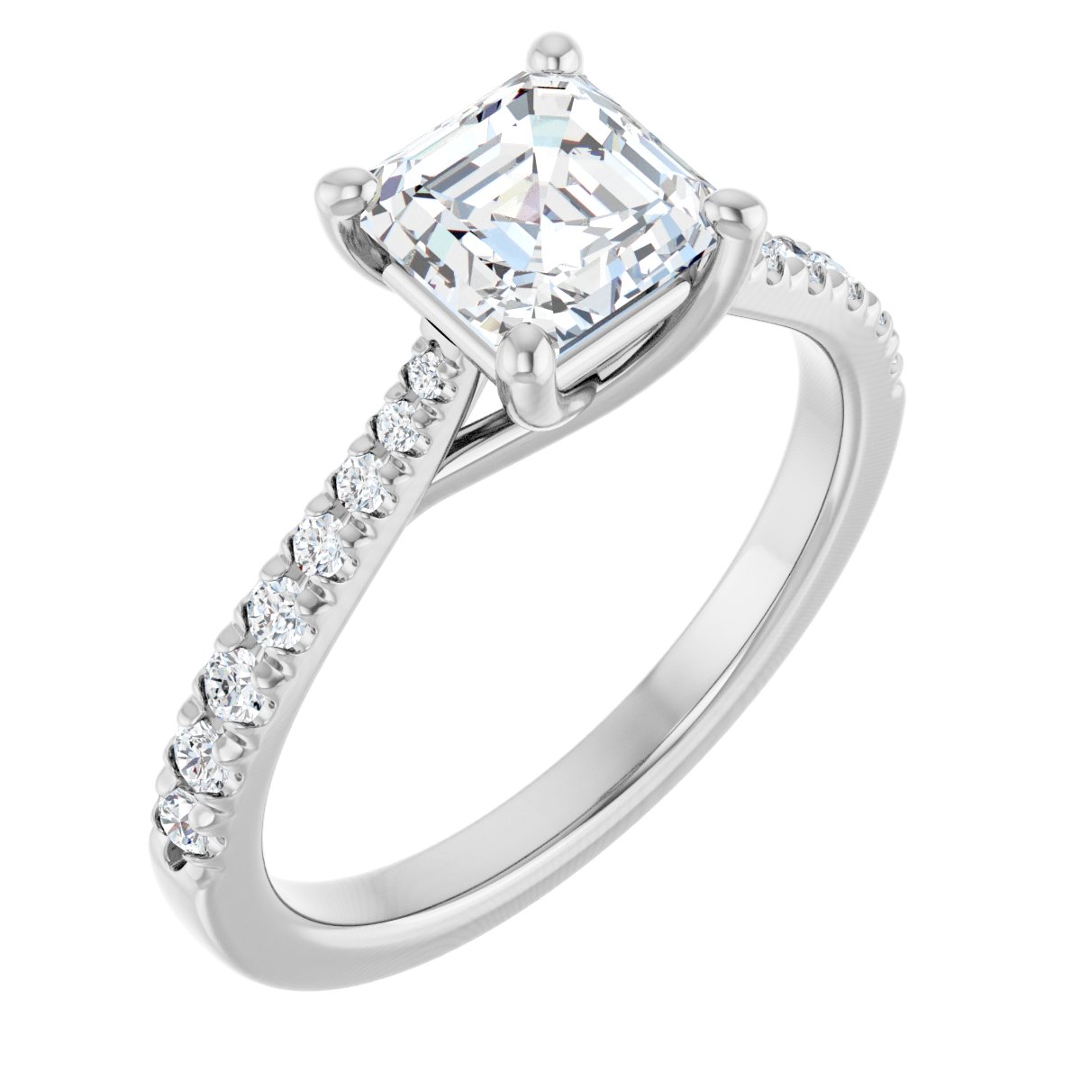 Accented Engagement Ring