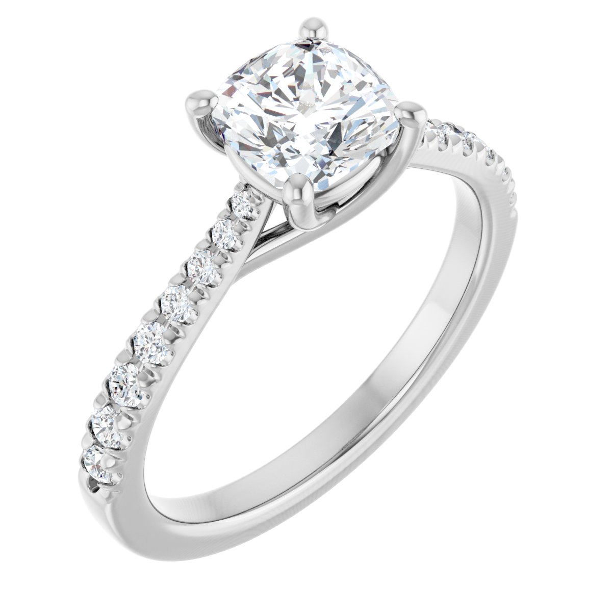 Accented Engagement Ring