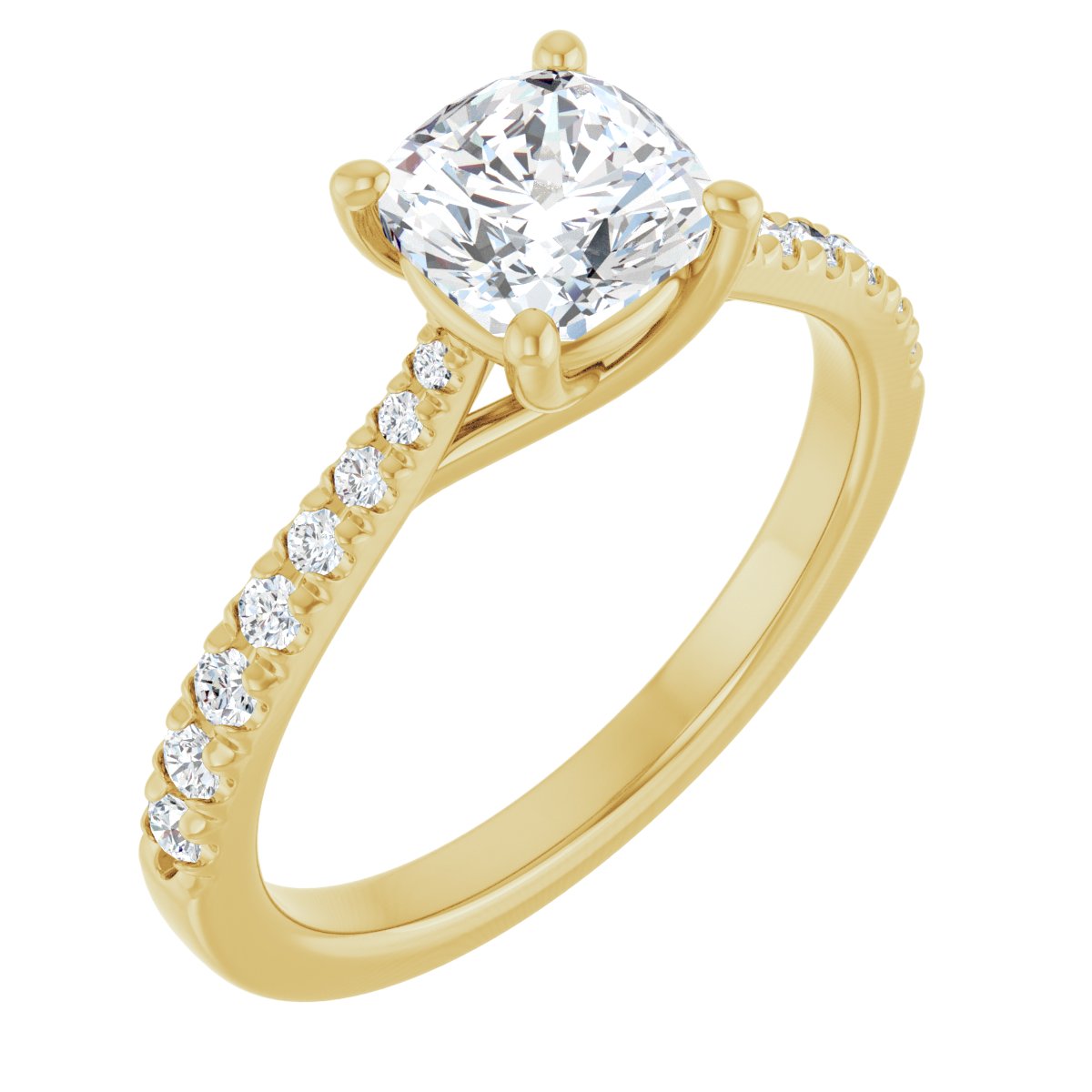 Accented Engagement Ring