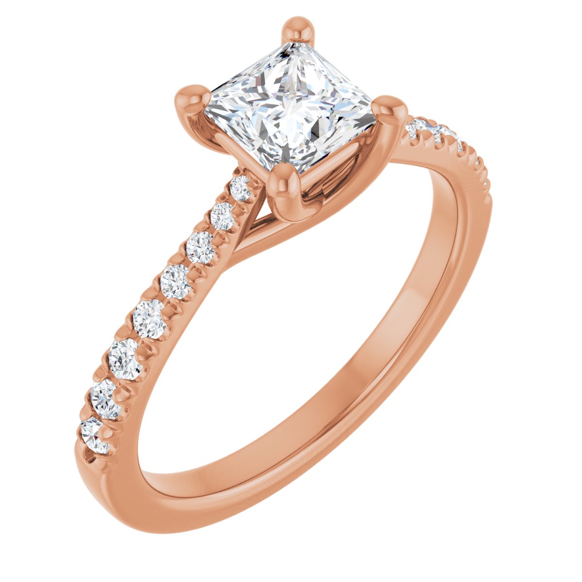 Accented Engagement Ring