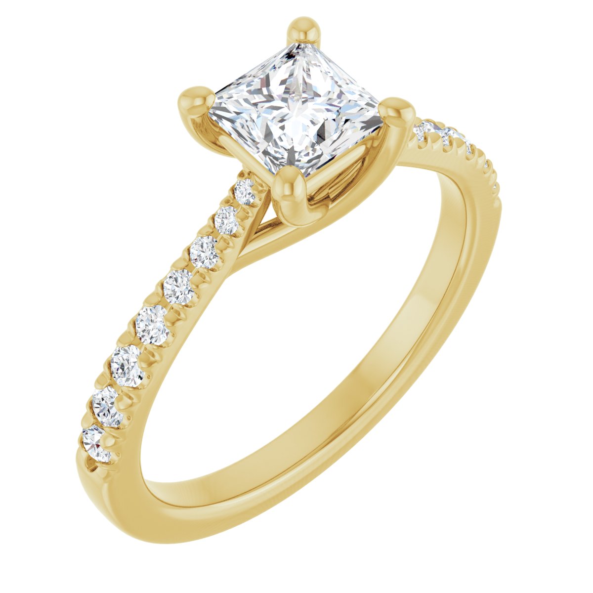Accented Engagement Ring