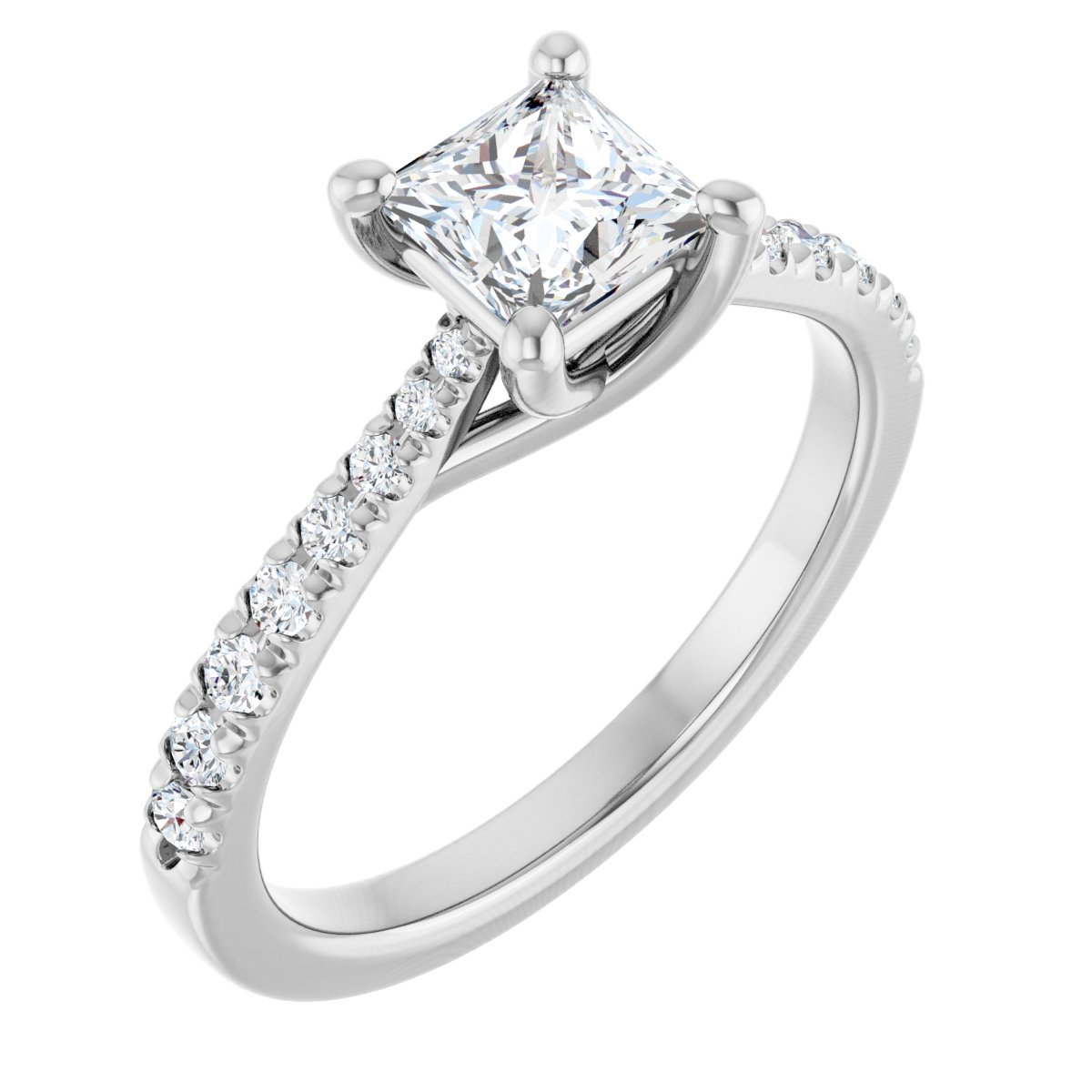 Accented Engagement Ring