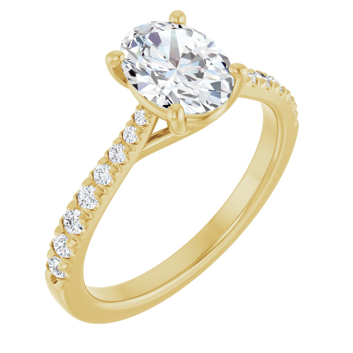 Accented Engagement Ring