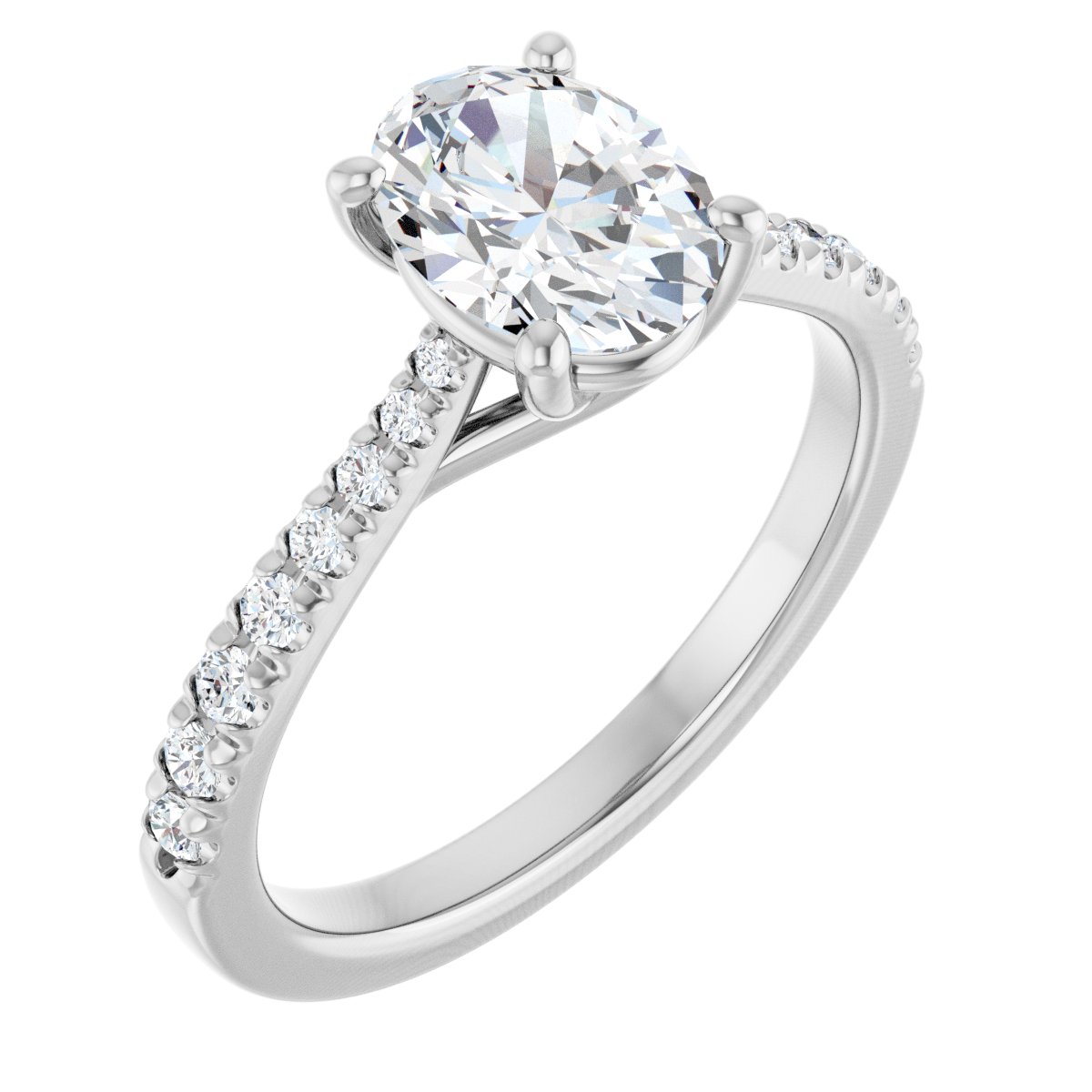 Accented Engagement Ring