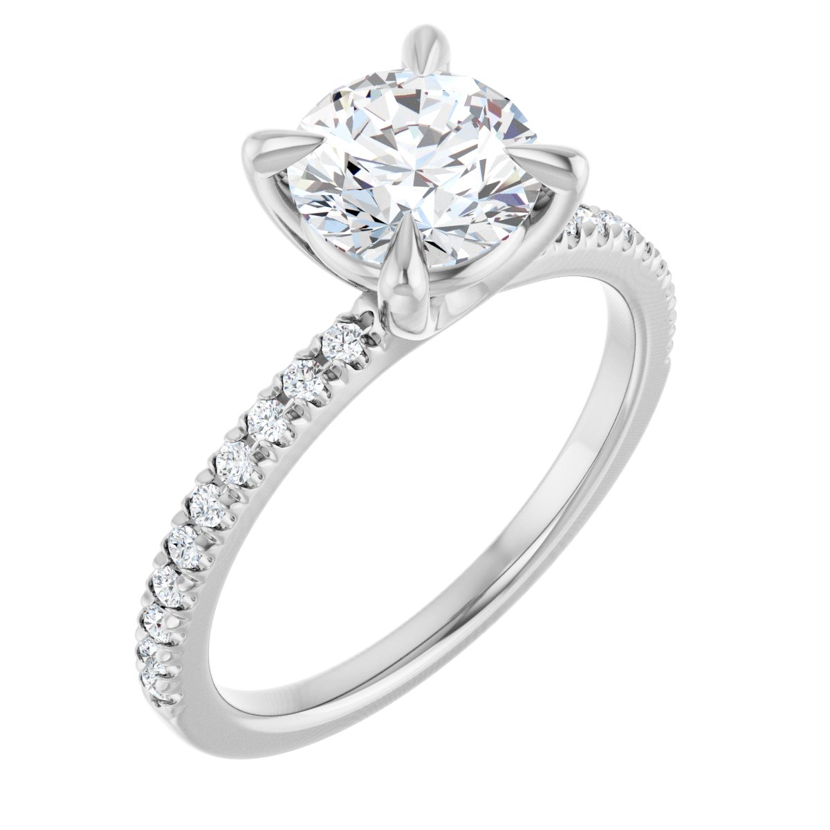 Accented Engagement Ring