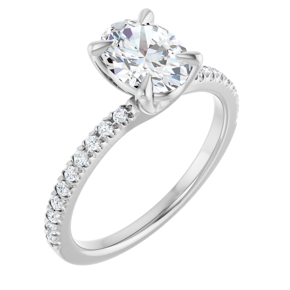 Accented Engagement Ring