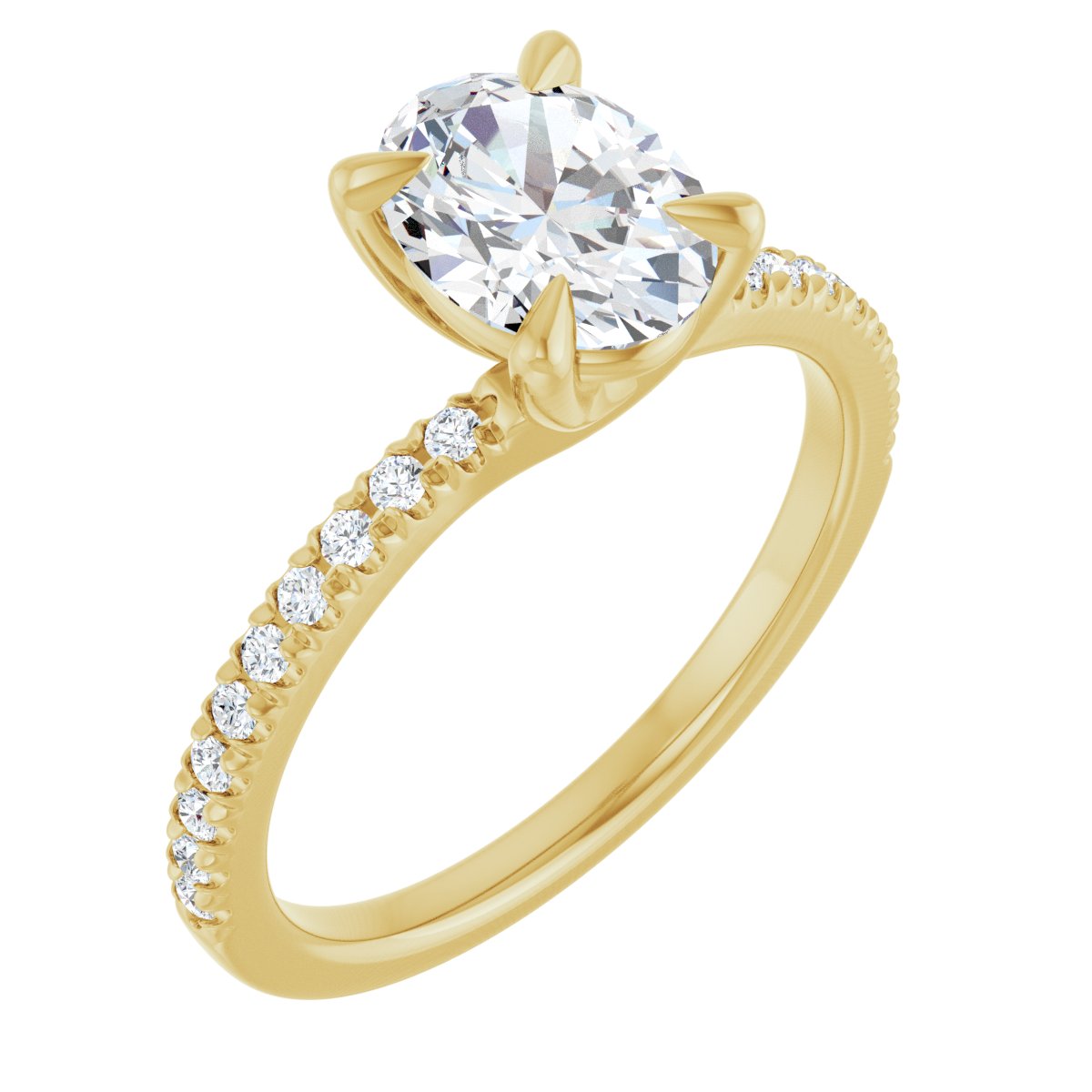 Accented Engagement Ring