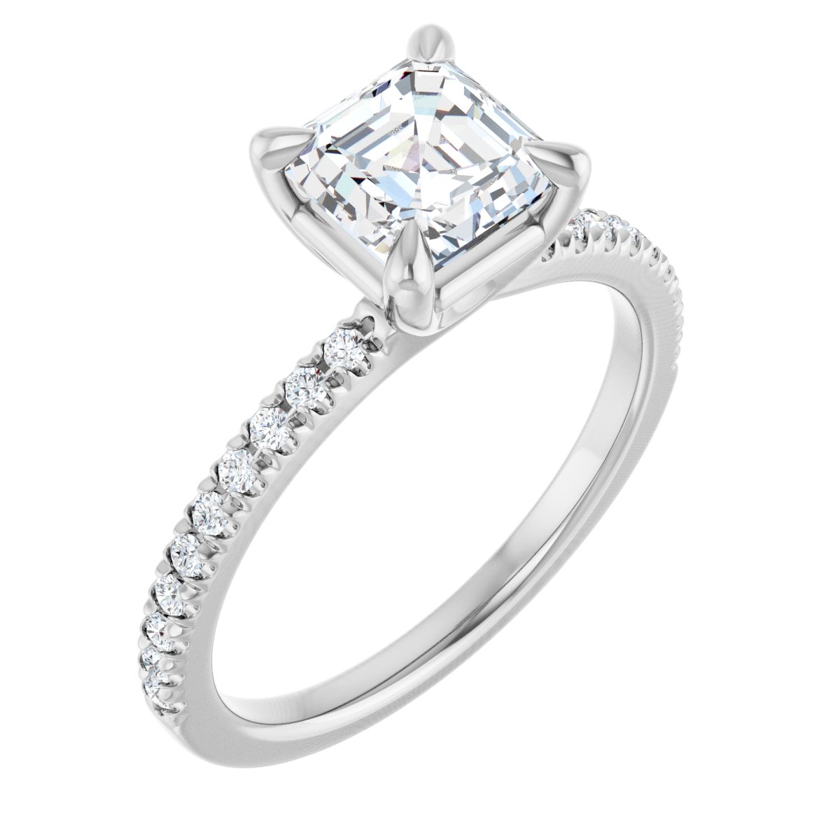 Accented Engagement Ring