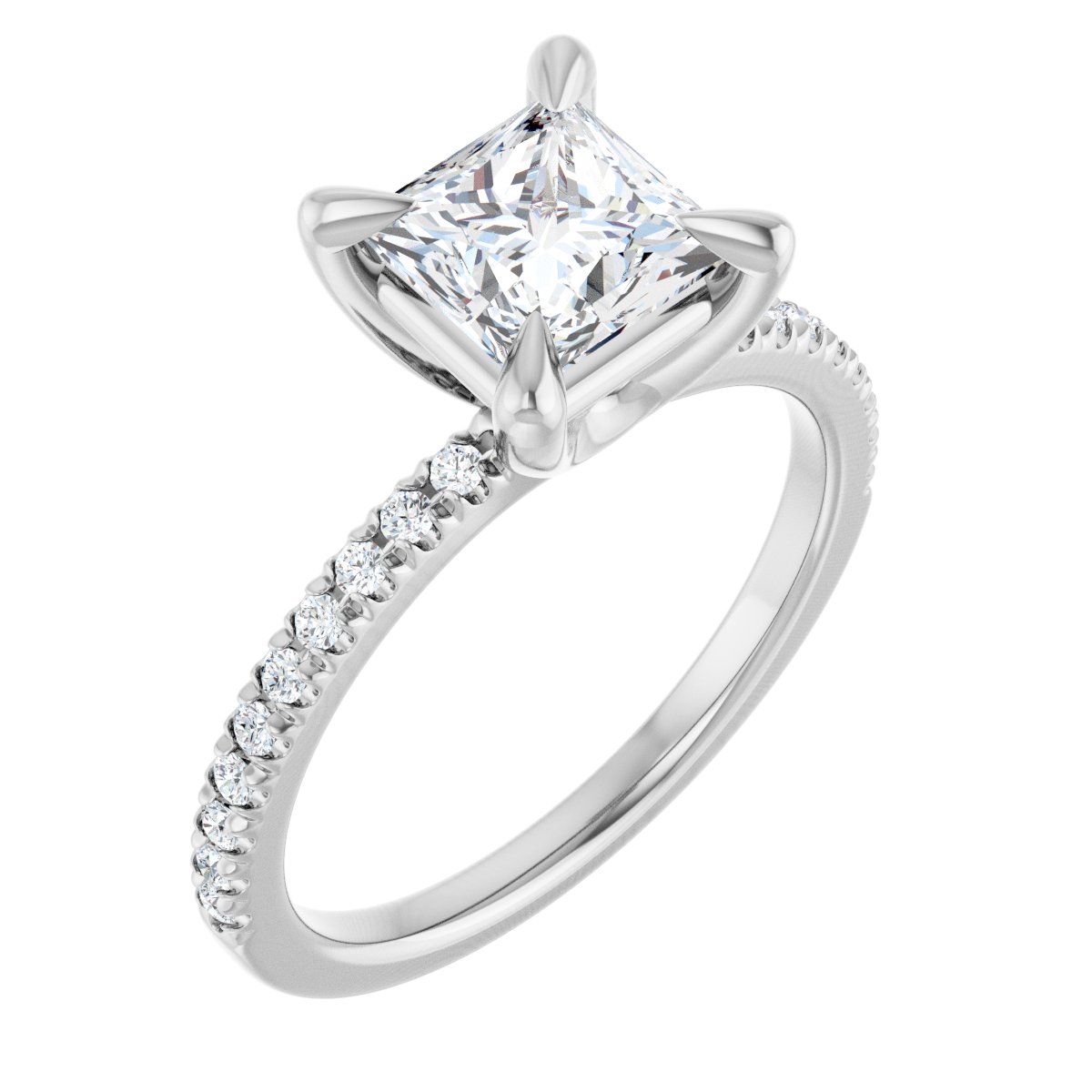 Accented Engagement Ring