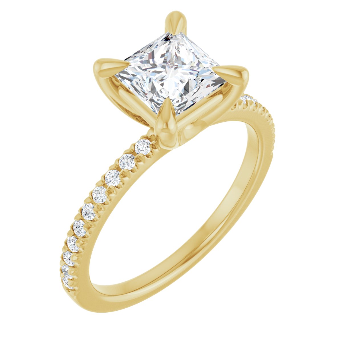 Accented Engagement Ring