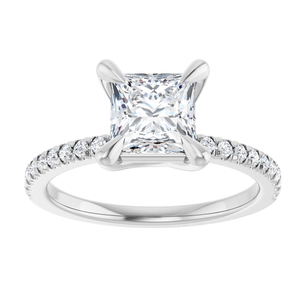 Accented Engagement Ring
