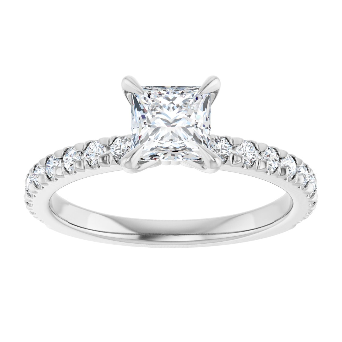 Accented Engagement Ring