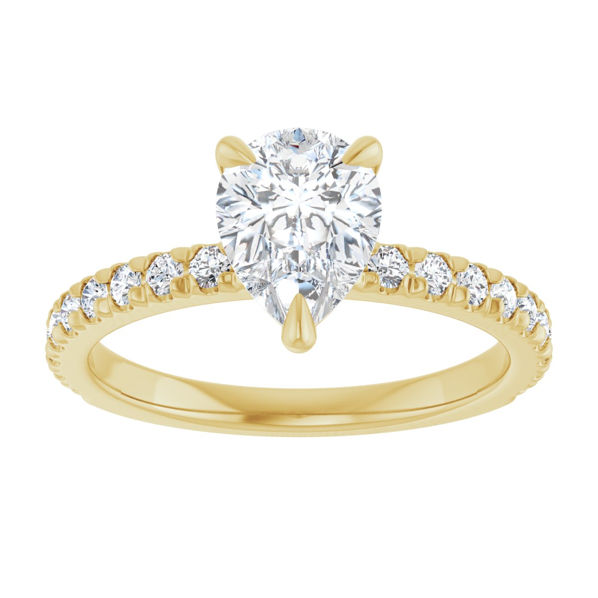 Accented Engagement Ring